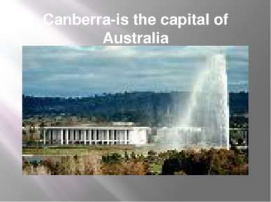 Canberra-is the capital of Australia