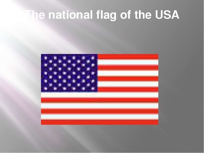 The national flag of the USA