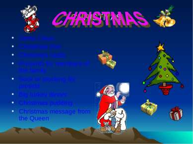 CHRISTMAS Santa Claus Christmas tree Christmas cards Presents for members of ...