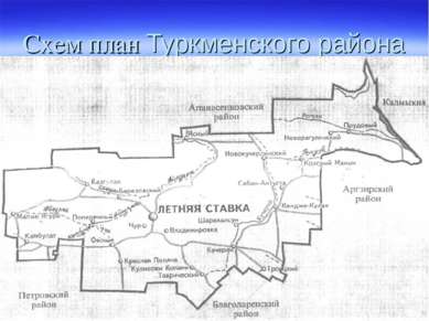Схем план Туркменского района