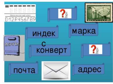 индекс марка конверт почта адрес