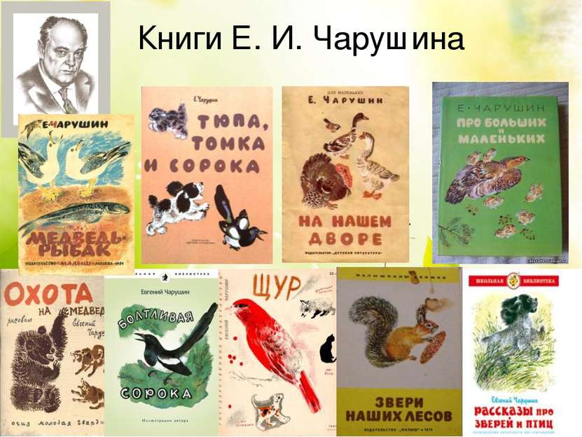 Книги Е. И. Чарушина
