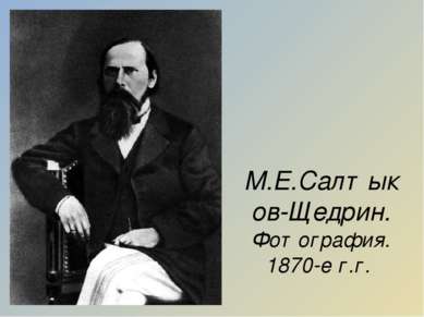 М.Е.Салтыков-Щедрин. Фотография. 1870-е г.г.