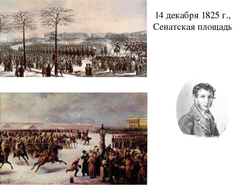 14 декабря 1825 г., Сенатская площадь С.П.Трубецкой – диктатор (военный руков...