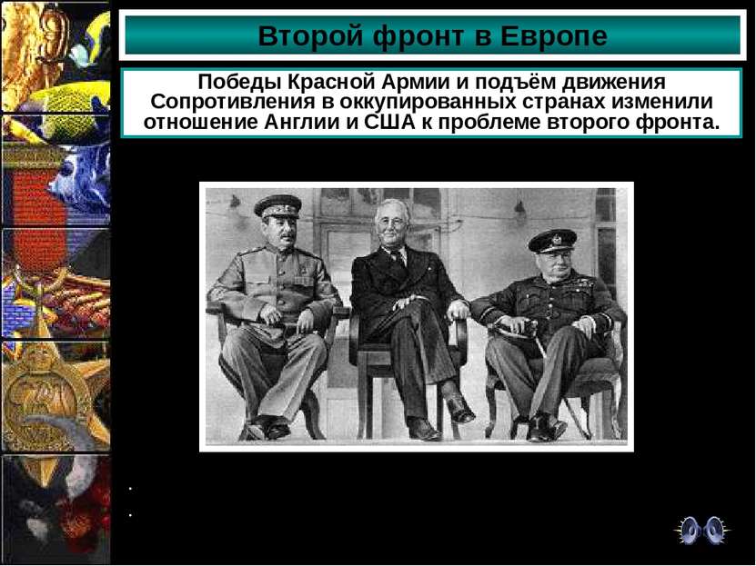 Второй фронт в Европе Победы Красной Армии и подъём движения Сопротивления в ...