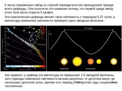 К числу переменных звёзд со строгой периодичностью принадлежат прежде всего ц...