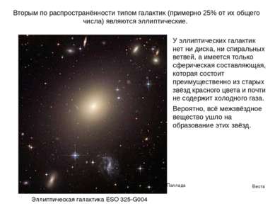 Веста Паллада Вторым по распространённости типом галактик (примерно 25% от их...