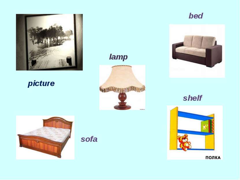 picture lamp bed shelf sofa