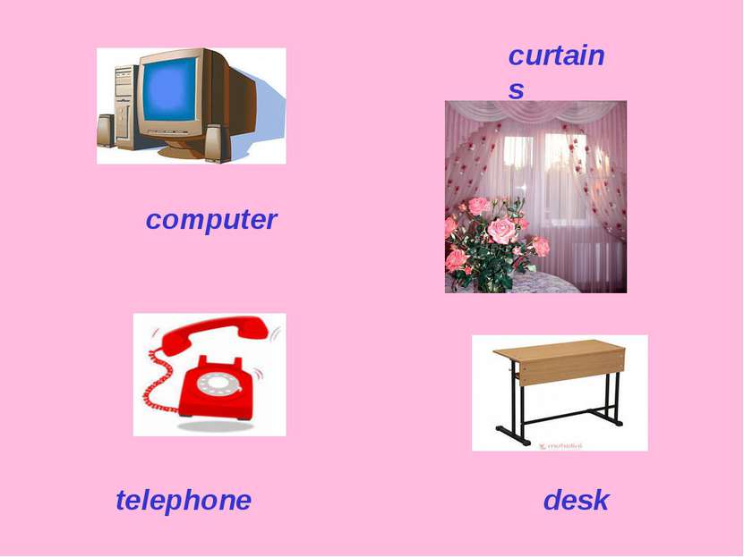 computer telephone desk curtains
