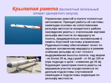 Крылатая ракета (беспилотный летательный аппарат однократного запуска) Управл...