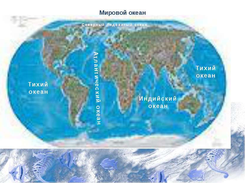 Мировой океан Тихий океан Атлантический океан Индийский океан Тихий океан Сев...