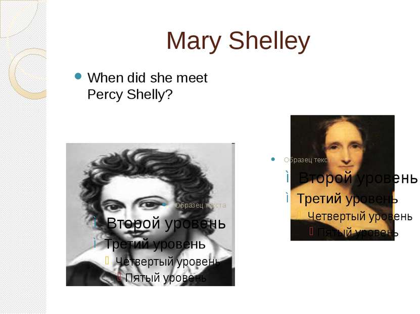 Mary Shelley When did she meet Percy Shelly?