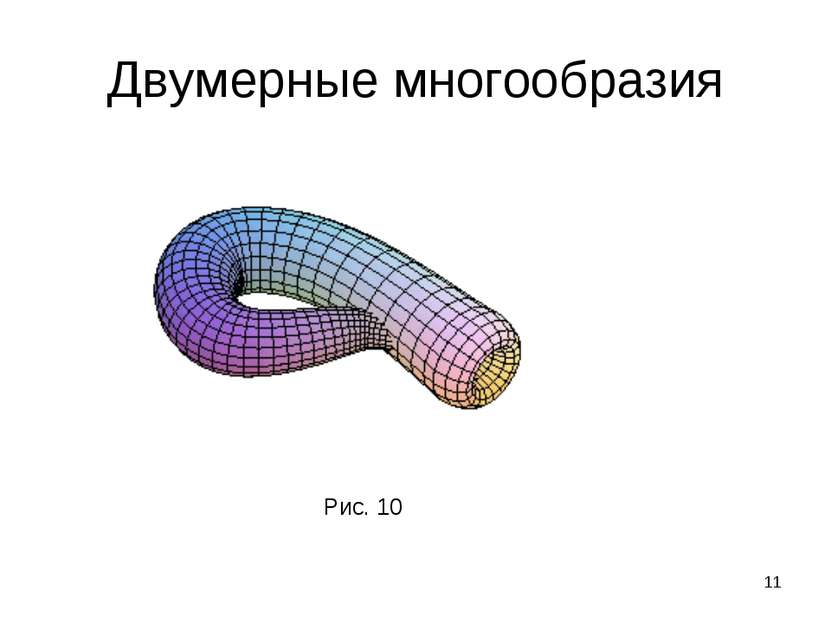 * Двумерные многообразия Рис. 10