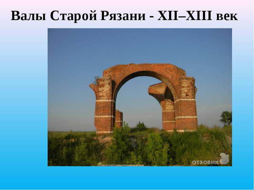 Валы Старой Рязани - XII–XIII век