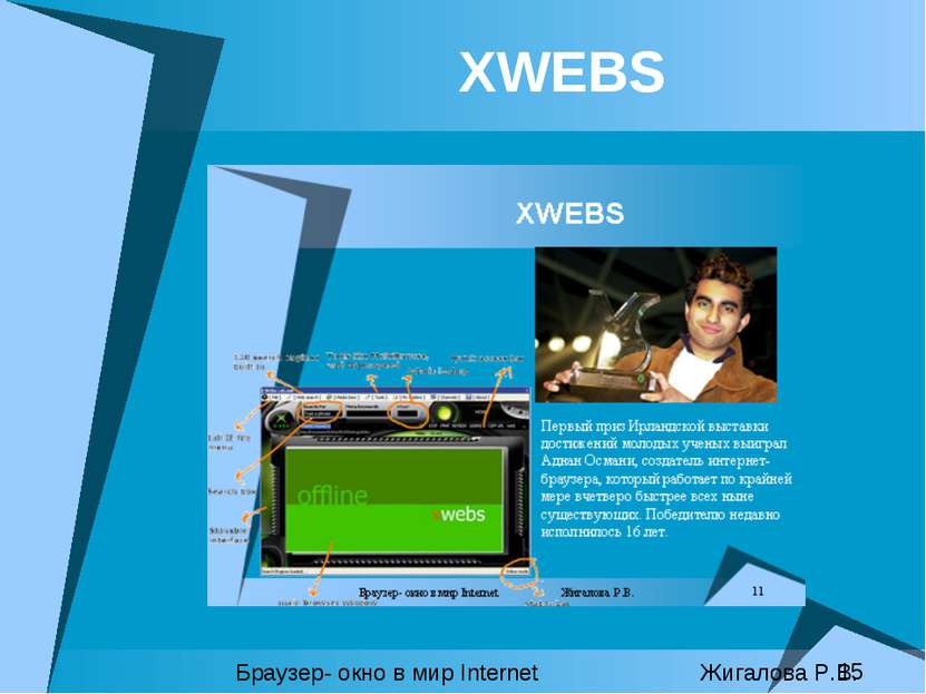 XWEBS Браузер- окно в мир Internet Жигалова Р.В.