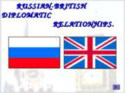 Russian-British diplomatic relationhips