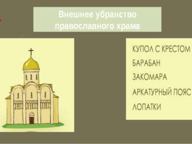Внешнее убранство православного храма