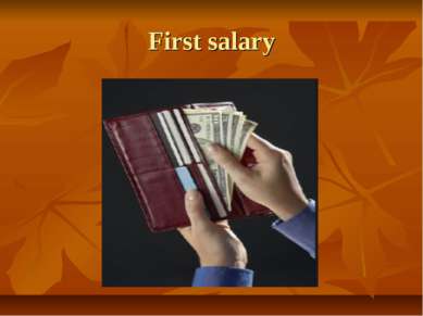 First salary