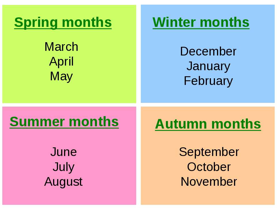 Fall months