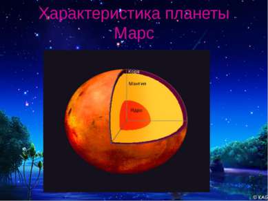 Характеристика планеты Марс