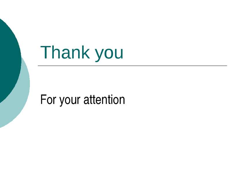 Thank you For your attention