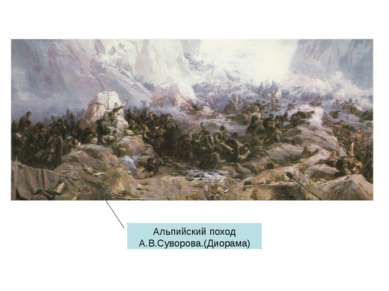 Альпийский поход А.В.Суворова.(Диорама)
