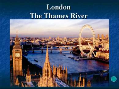 London The Thames River