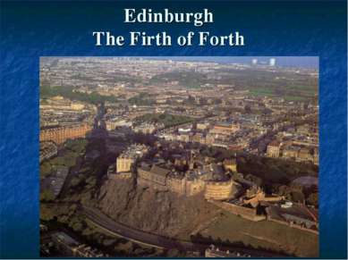 Edinburgh The Firth of Forth