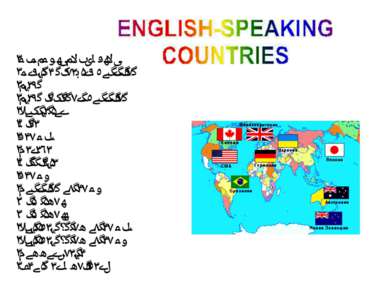 USEFUL INFORMATION English speaking countries Flags Flags represent countries...