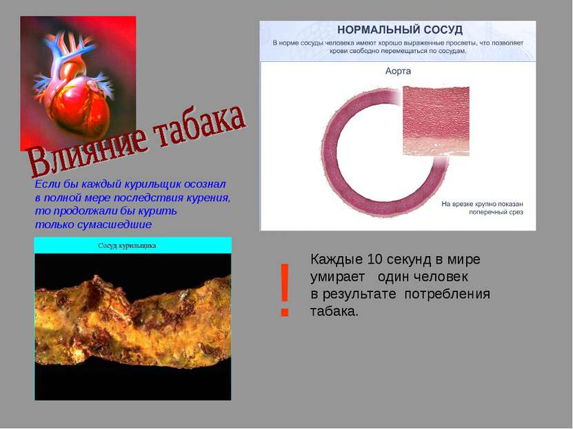 Если бы каждый курильщик осознал в полной мере последствия курения, то продол...