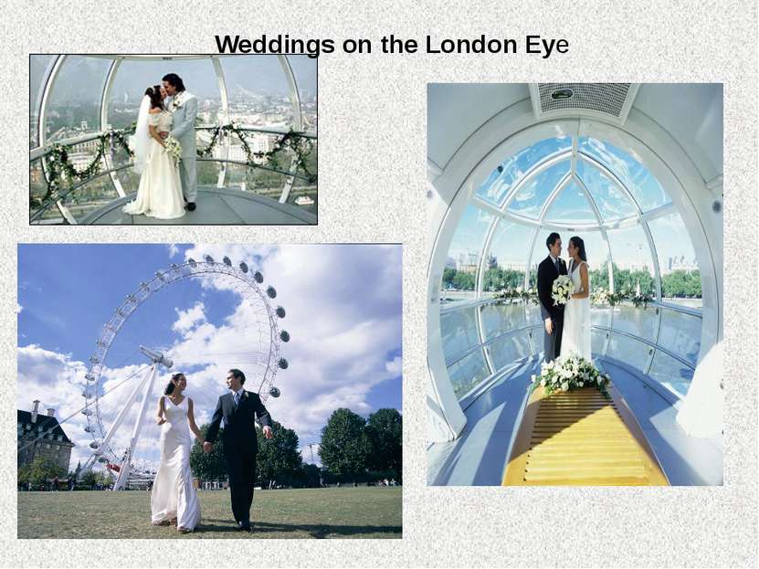 Weddings on the London Eye