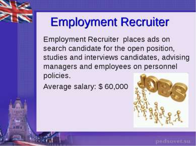 Employment Recruiter Employment Recruiter places ads on search candidate for ...