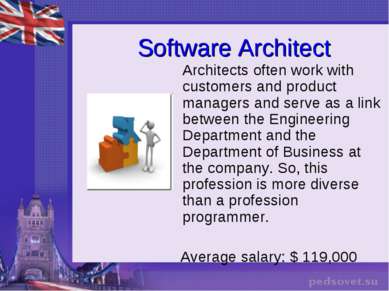 Software Architect Architects often work with customers and product managers ...