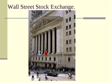 Wall Street Stock Exchange.